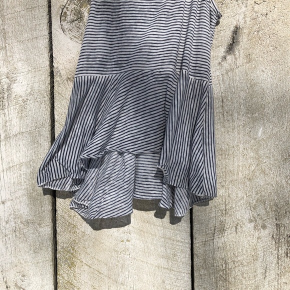 We the Free | blue striped hi-lo tank top - Picture 3 of 5